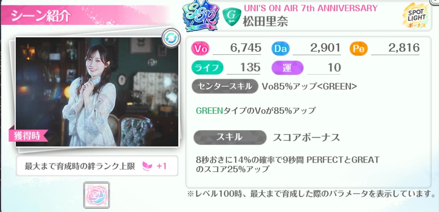 松田里奈 / UNI'S ON AIR 7th ANNIVERSARY