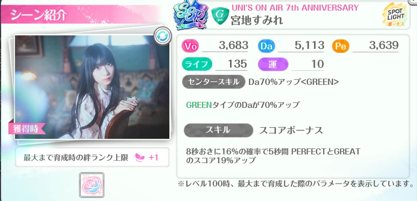 宮地すみれ / UNI'S ON AIR 7th ANNIVERSARY