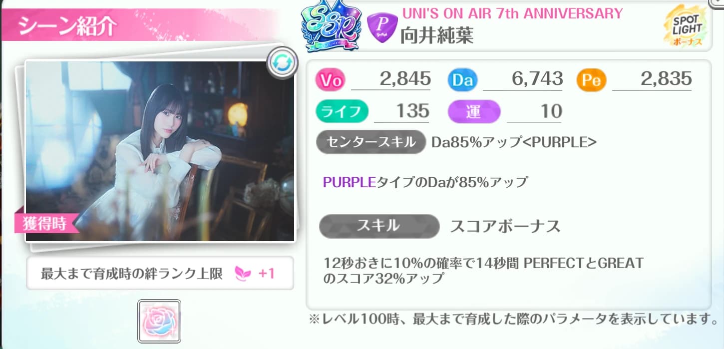 向井純葉 / UNI'S ON AIR 7th ANNIVERSARY