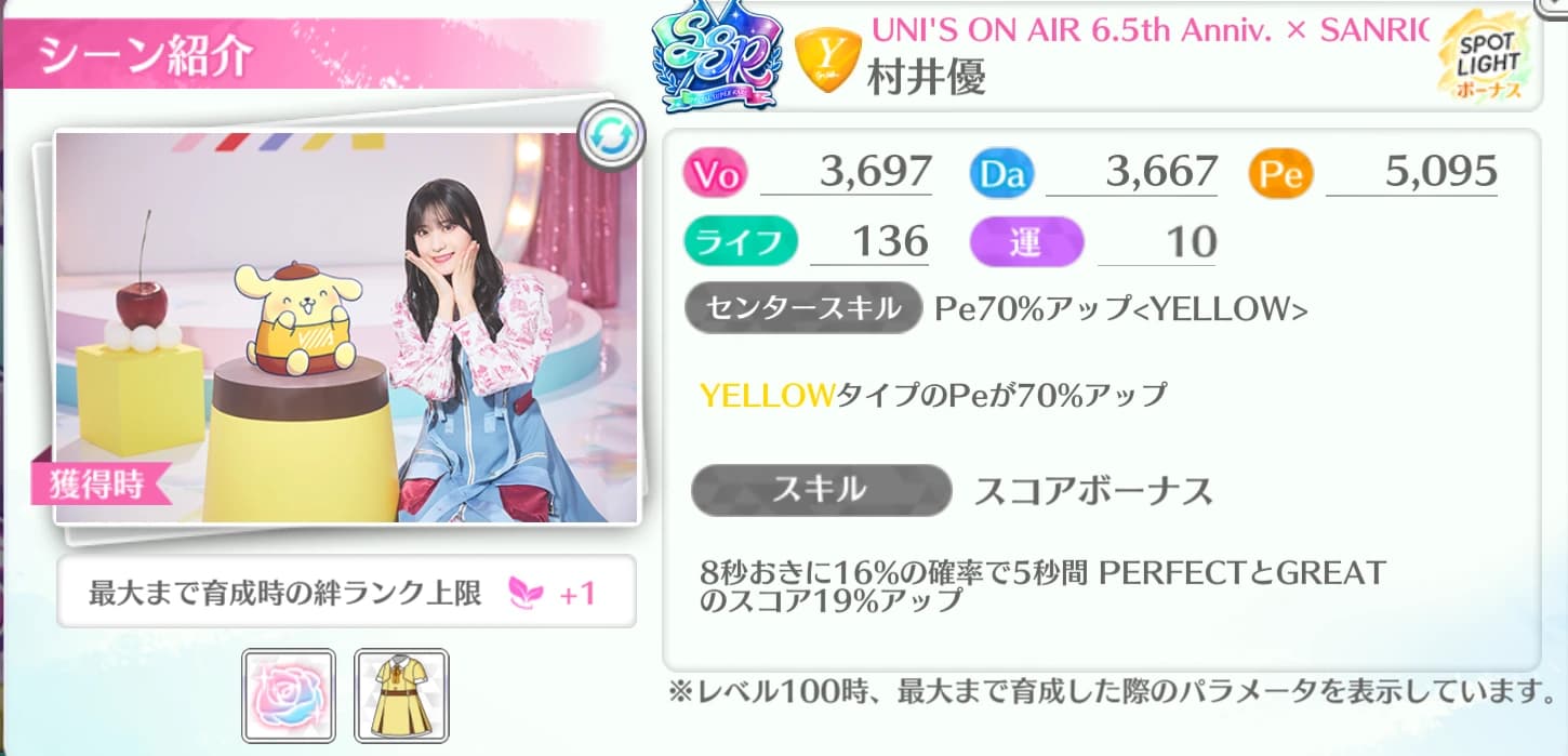 村井優 / UNI'S ON AIR 6.5th Anniv. × SANRIO CHARACTERS