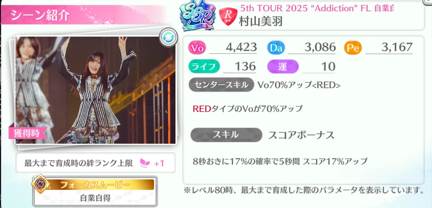 村山美羽 / 5th TOUR 2025 "Addiction" FL 自業自
