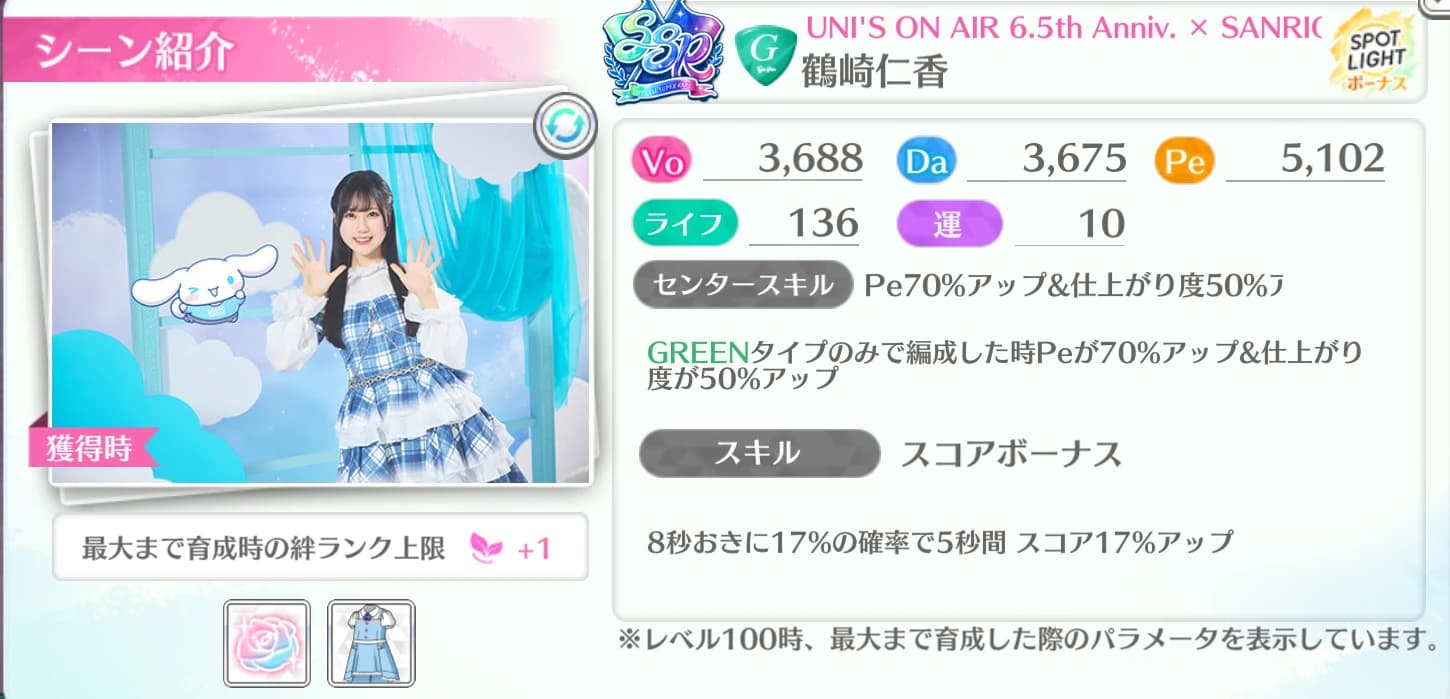 鶴崎仁香 / UNI'S ON AIR 6.5th Anniv. × SANRIO CHARACTERS