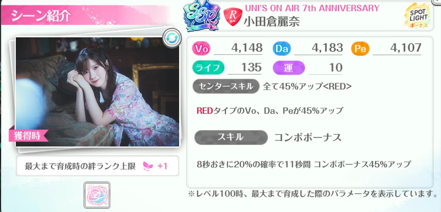 小田倉麗奈 / UNI'S ON AIR 7th ANNIVERSARY