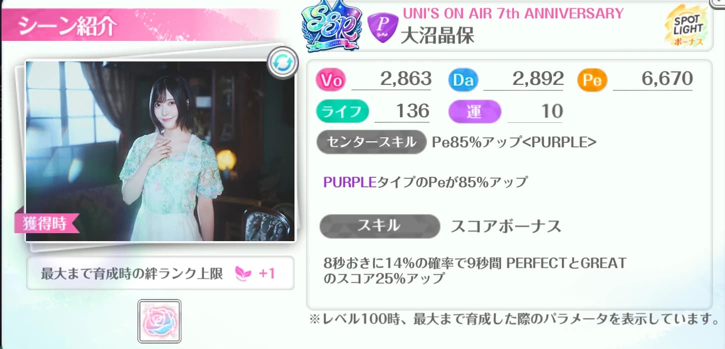 大沼晶保 / UNI'S ON AIR 7th ANNIVERSARY