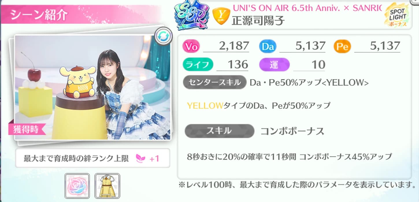 正源司陽子 / UNI'S ON AIR 6.5th Anniv. × SANRIO CHARACTERS