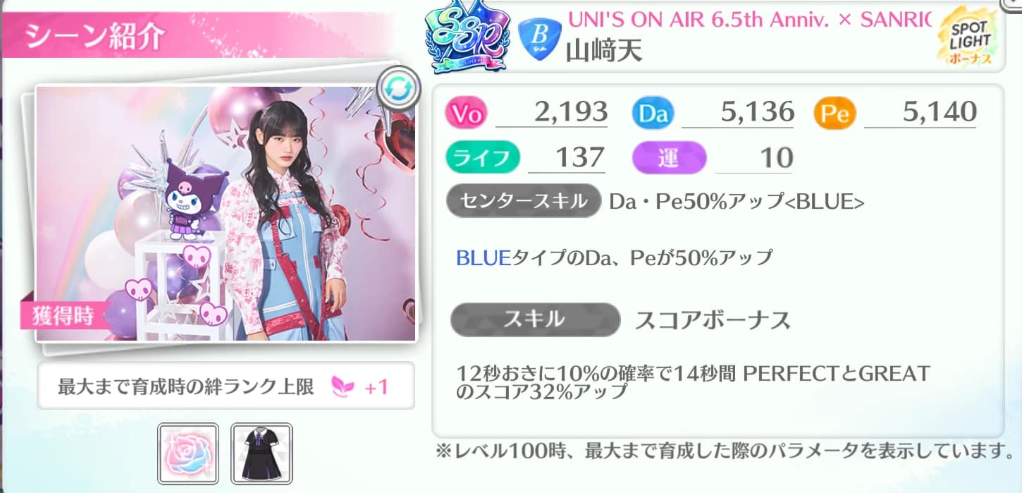 山﨑天 / UNI'S ON AIR 6.5th Anniv. × SANRIO CHARACTERS