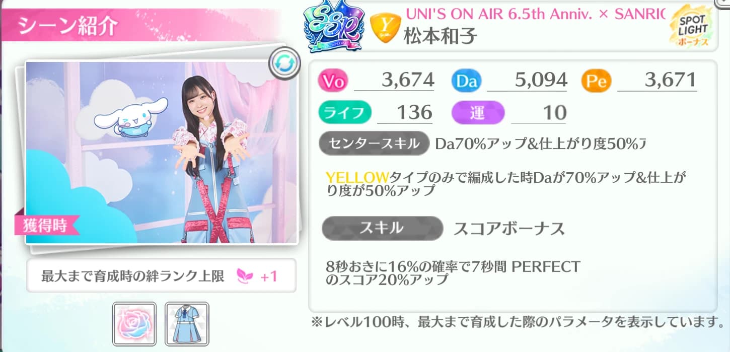 松本和子 / UNI'S ON AIR 6.5th Anniv. × SANRIO CHARACTERS