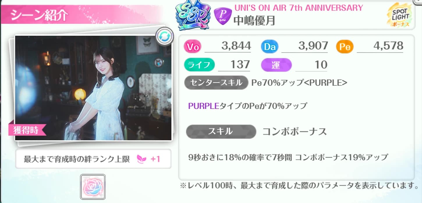 中嶋優月 / UNI'S ON AIR 7th ANNIVERSARY